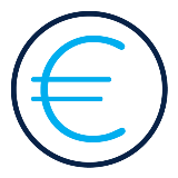 Outline of a piece of foreign currency