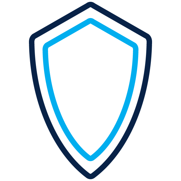 Outline of shield protecting money