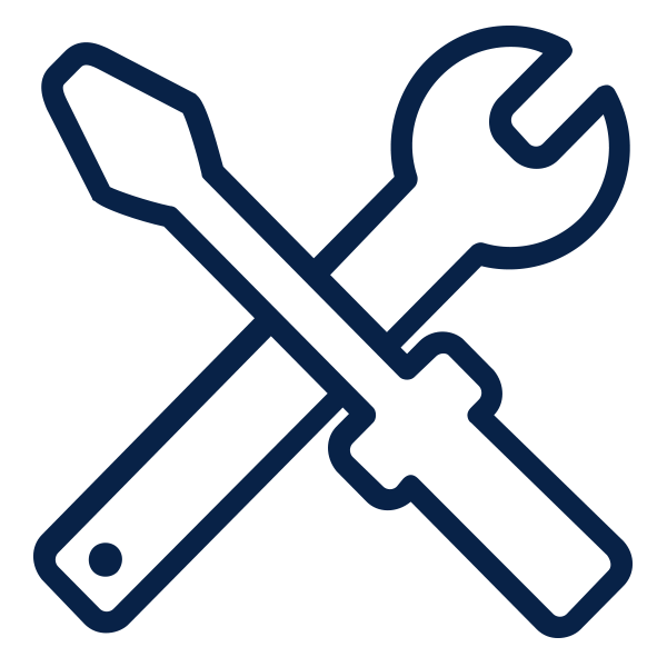 Outline of wrench and screwdriver