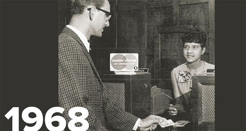 Image of bank teller helping customer